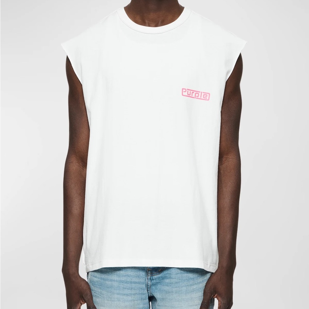 PURPLE Brand - Tank (White/Pink)